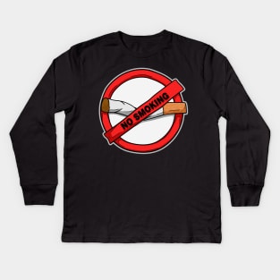 no smoking Kids Long Sleeve T-Shirt